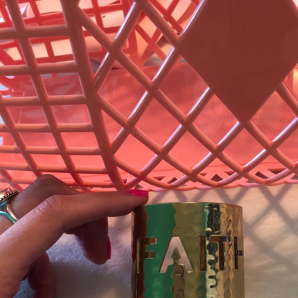 Faith Cutout Rustic Cuff